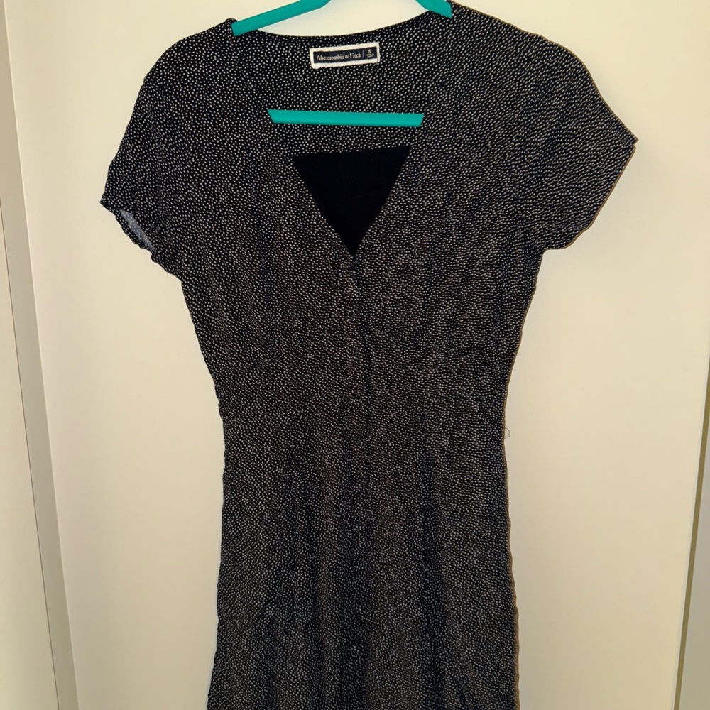 Abercrombie & Fitch Black and White Patterned Mini Dress